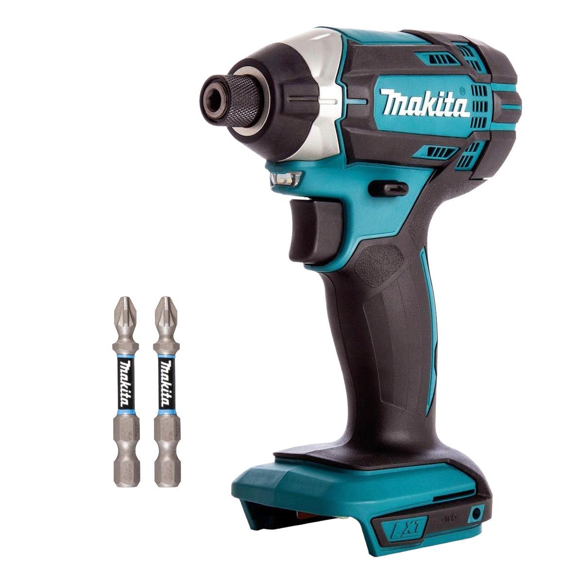 Makita DTD152Z 18V Cordless Impact Driver & 50mm Screwdriver Bits Set