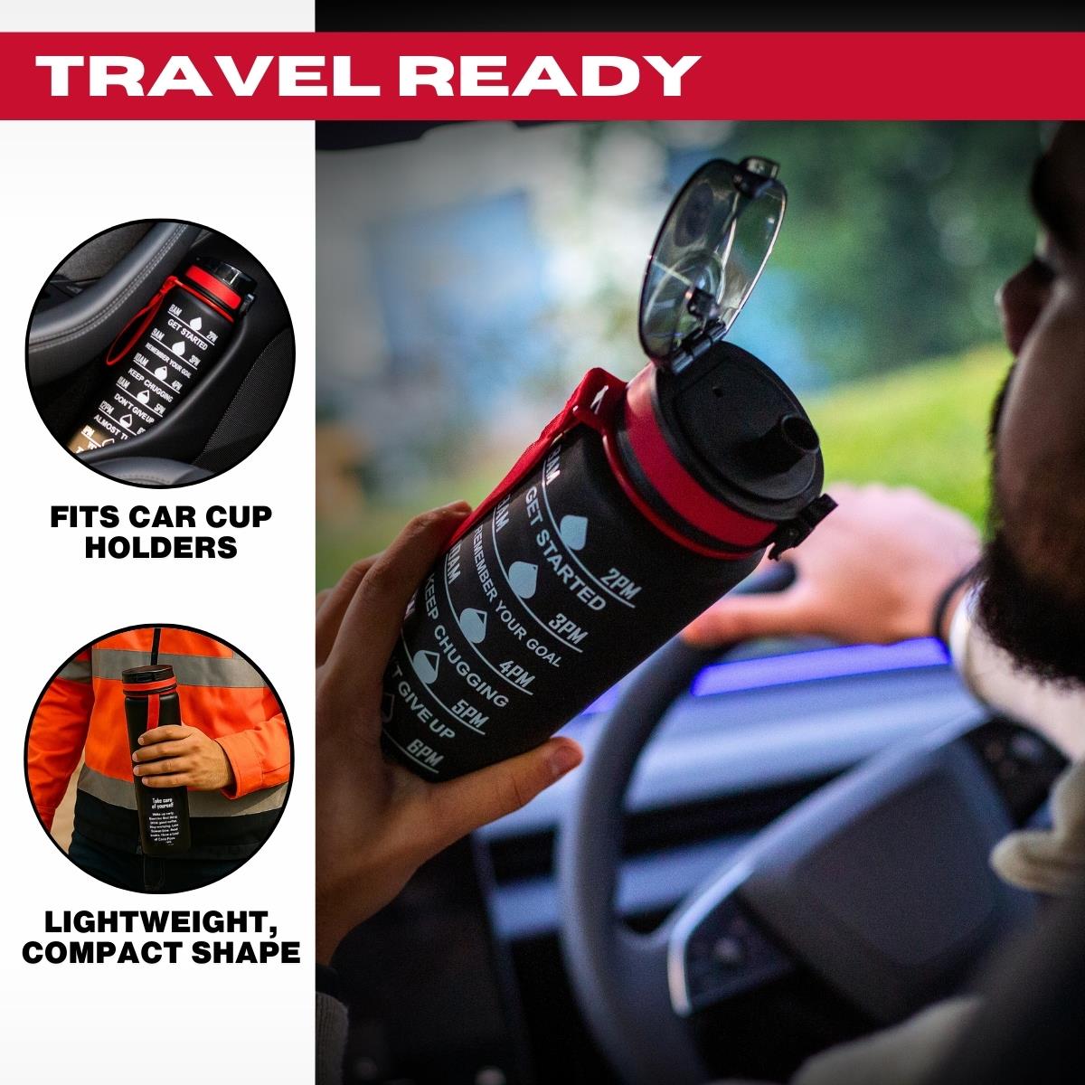 Tools4Trade Water Bottle - Black (1 Litre)