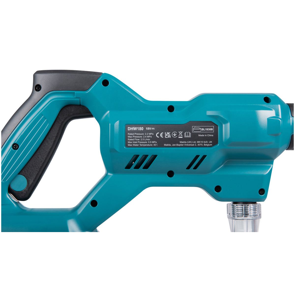 Makita DHW180Z 18V LXT Cordless Pressure Washer With 1 x 5.0Ah Battery & Charger