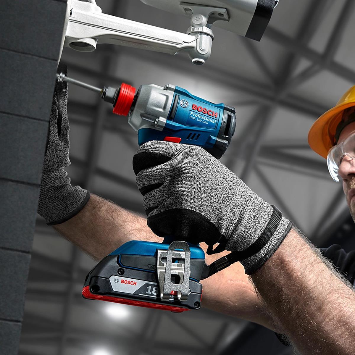 Bosch 0615A5008E 18V Brushless Combi Drill & Impact Driver/Wrench Twin Kit with 2 x 4.0Ah Battery, Charger & Case