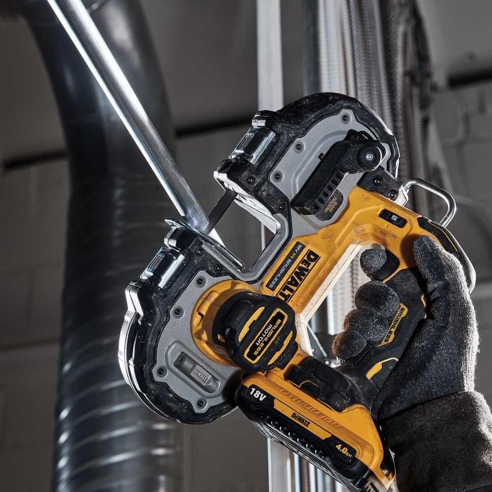 DeWalt DCS377NT 18V XR Brushless Compact Bandsaw Body Only With Kitbox for Easy Portability