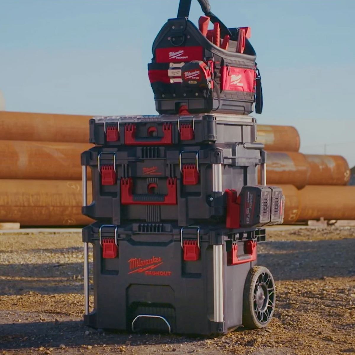 Milwaukee Packout Side Mount M18 Battery Rack 4932498645