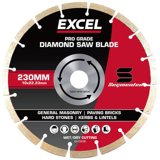 Excel 9" Diamond Blade Pro Grade Segmented