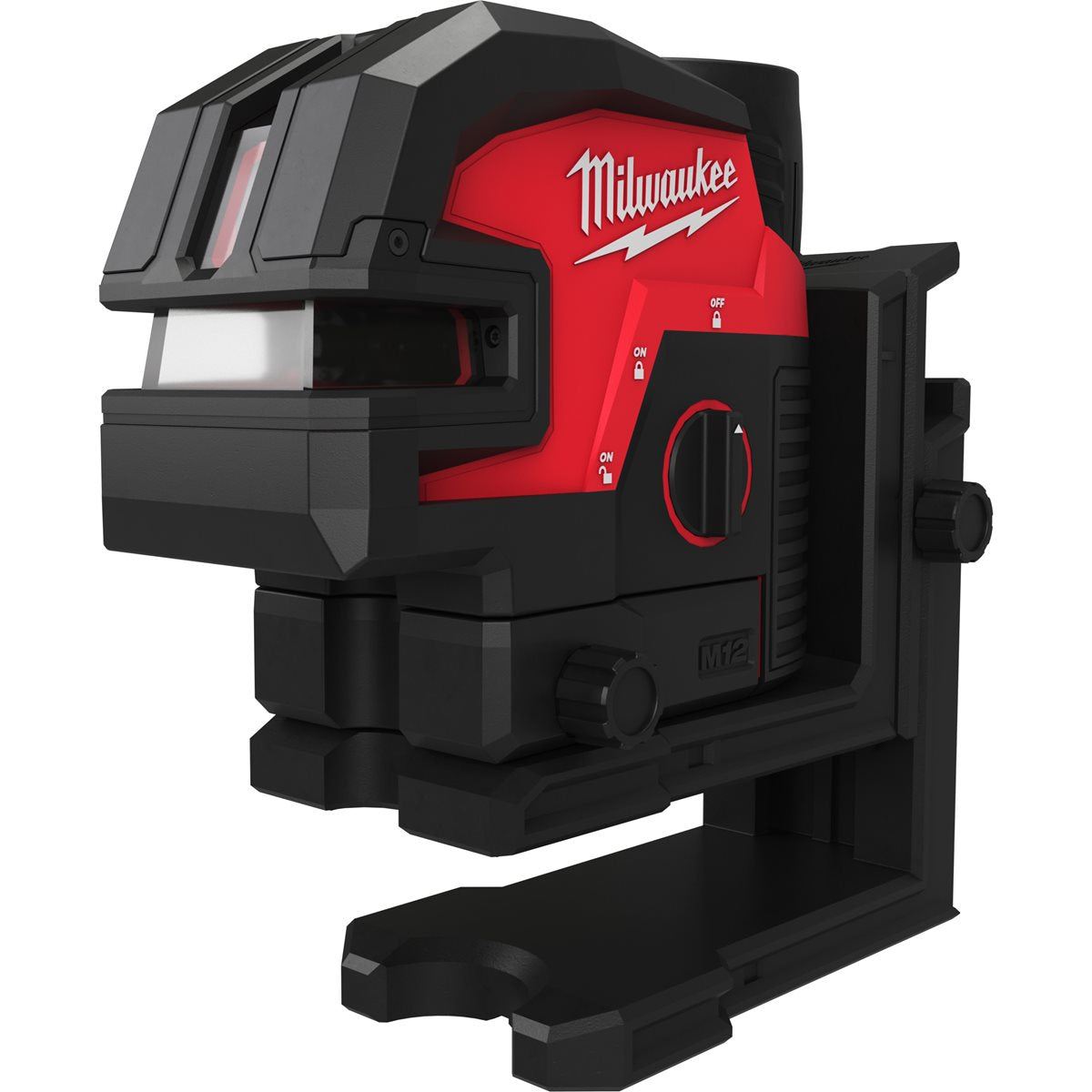 Milwaukee M12CLL4P-301C 12V 4 Points Green Cross Line Laser with 1 x 3.0Ah Battery, Charger & Case 4933479204