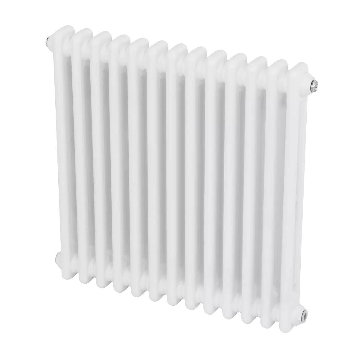Sealey DH367 Baridi Horizontal Traditional 2 Column Radiator 600 x 607mm White