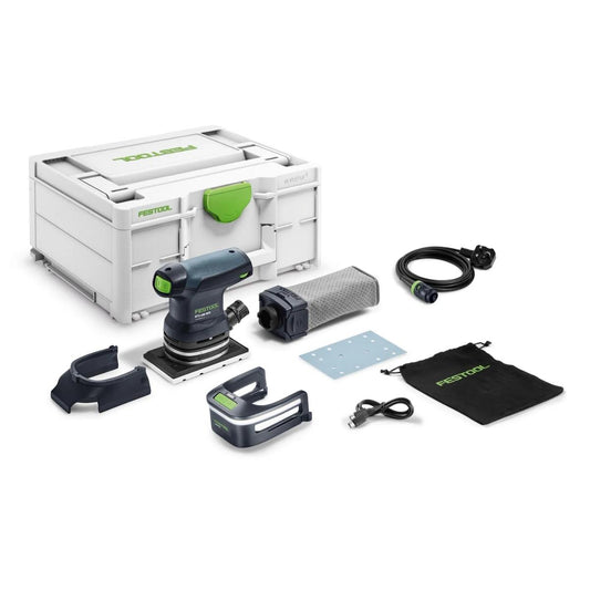 Festool RTS 400 REQ-Plus 230V RUTSCHER Orbital Sander with Light Module & Case 578927