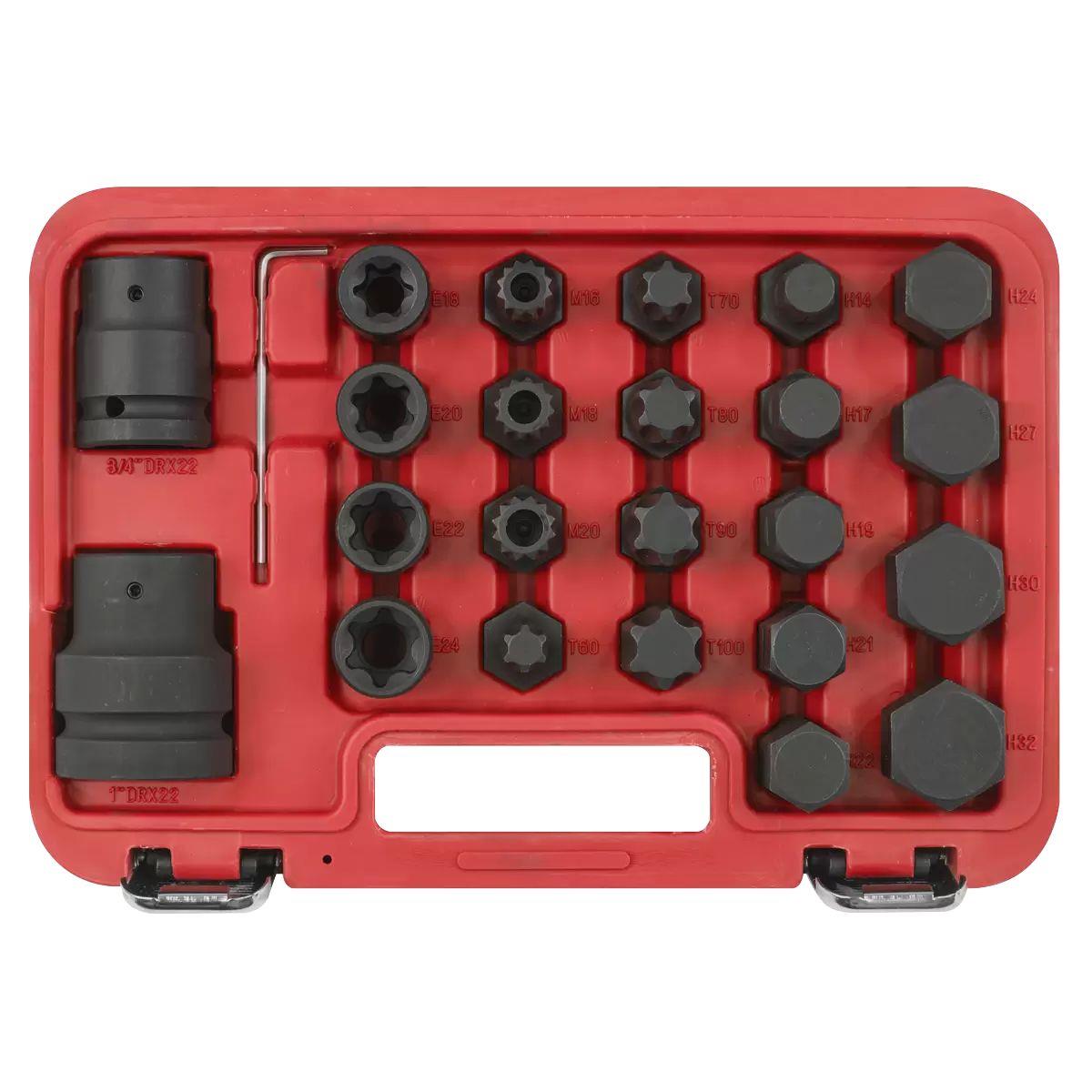 Sealey SX054 Impact Socket & Bit Set 3/4