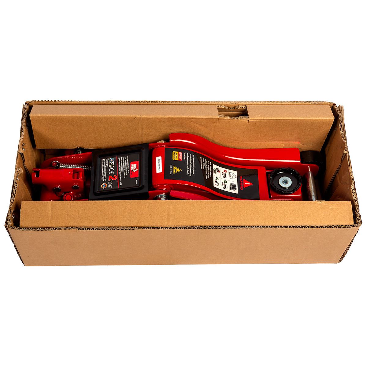 Big Red Torin 2-Ton Hydraulic Jack Low Profile Lifting Range 89-359 mm