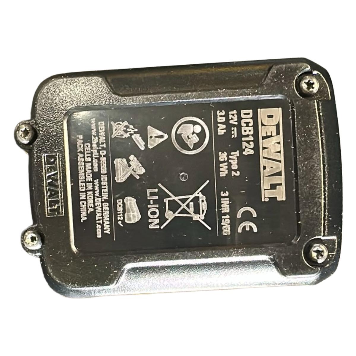 Dewalt DCB124 12V XR 3.0Ah Li-ion Slide Battery Item Condition Box Opened Never Used