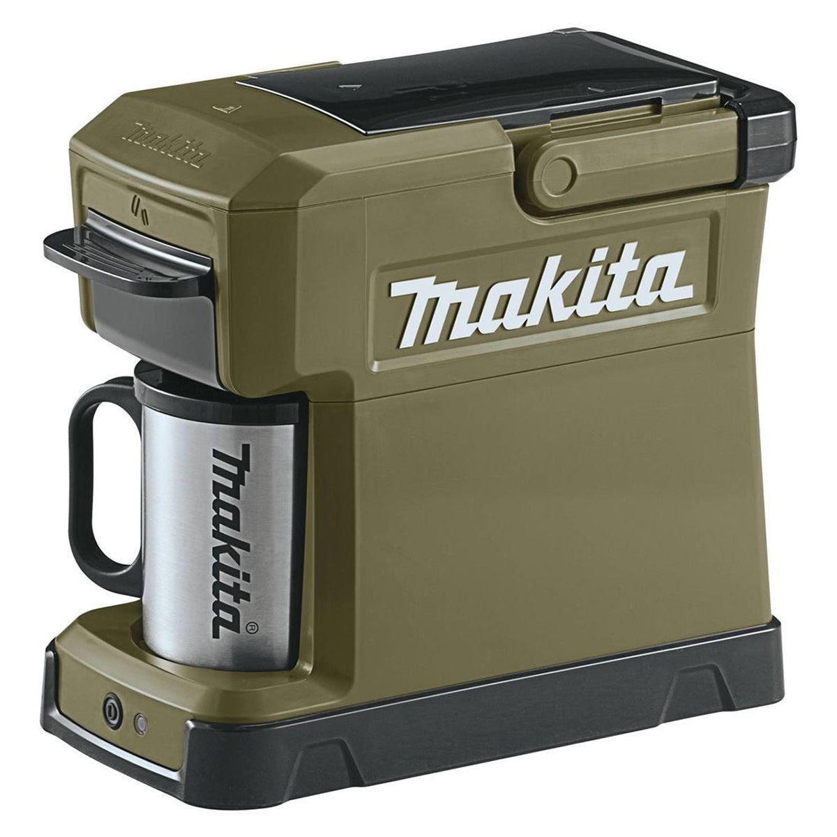 Makita DCM501ZO 10.8V CXT / 18V LXT Cordless Olive Green Coffee Maker with 1 x 3.0Ah Battery & Charger
