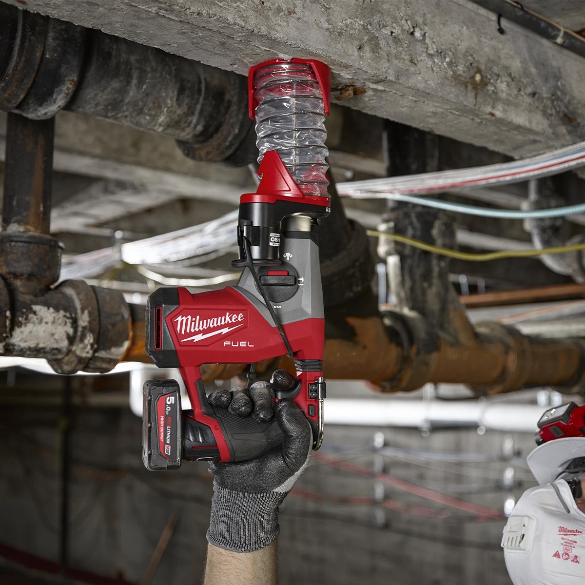 Milwaukee M12FHAC16-502X 12V Brushless 16mm SDS+ Hammer Drill with 2 x 5.0Ah Battery Charger & Case 4933499186