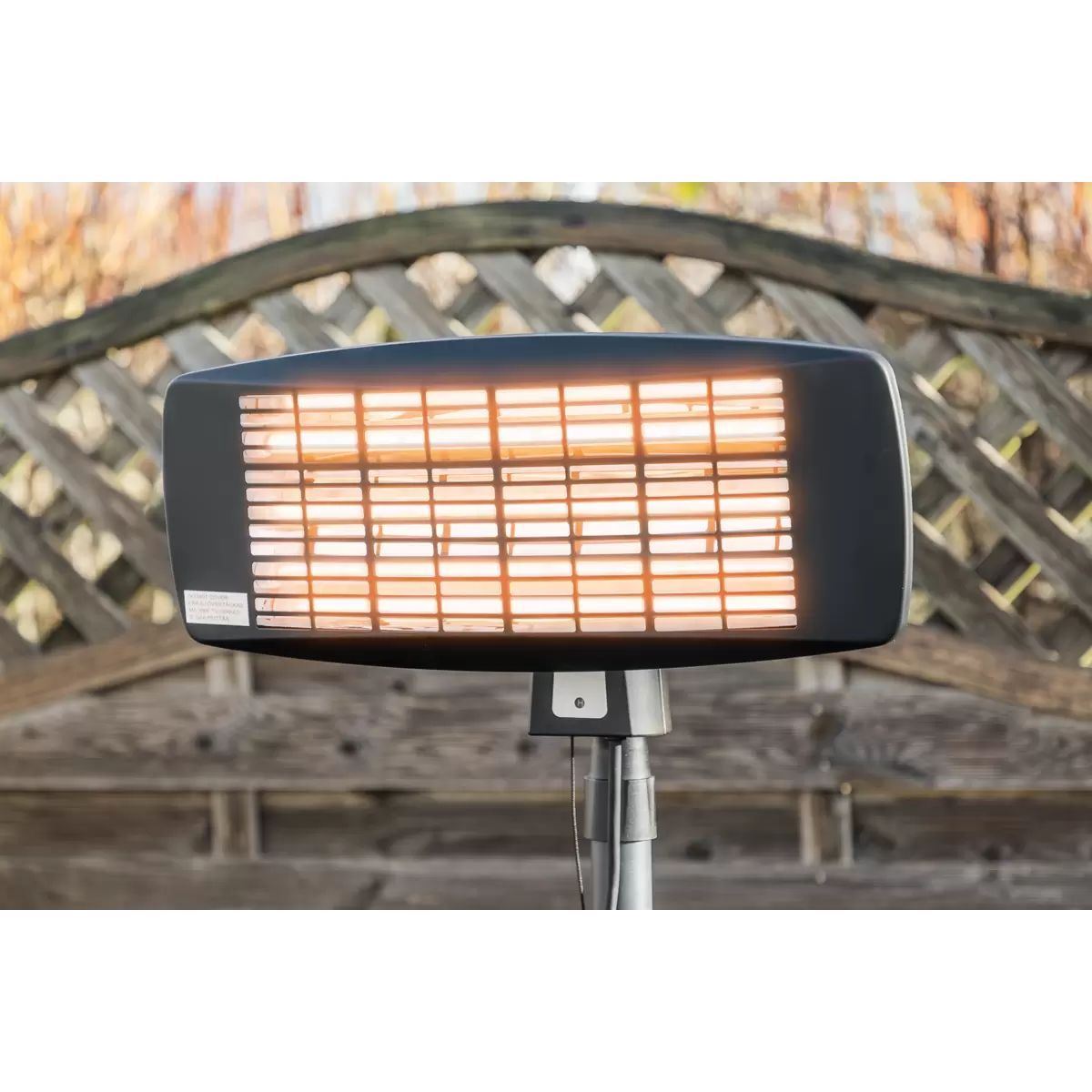 Sealey IFSH2003 Infrared Quartz Patio Heater with Telescopic Floor Stand 230V2000W