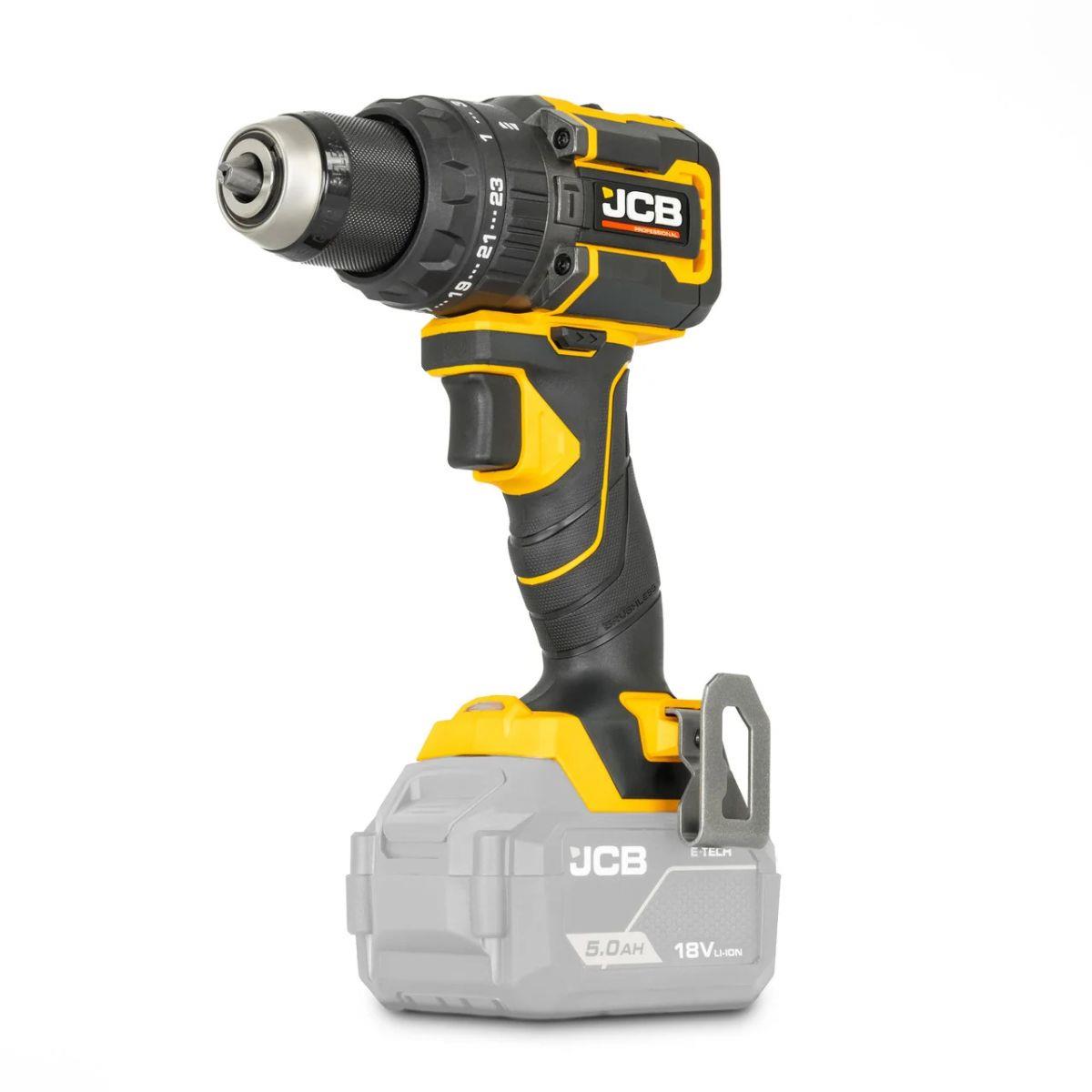 JCB-18PKIT-6 Pro 18V Combi Drill, Impact Driver & Multi Tool With 2Ah & 5Ah Batteries & 4.5A Fast Charger In Soft Tool Bag