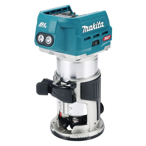 Makita RT001GZ20 40Vmax XGT Li-Ion Brushless Router Trimmer with 1 x 2.5Ah Battery Charger & Case