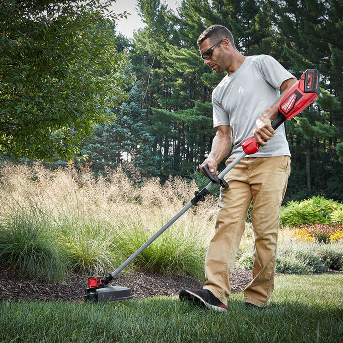 Milwaukee M18 BLLT-0 18V Brushless Line Trimmer with 2 x 5.0Ah Battery & Charger
