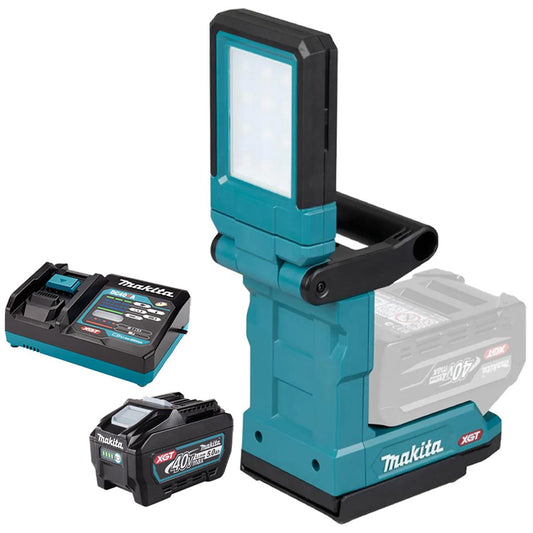 Makita ML013G 40V Max XGT Magnetic Light with 1 x 5.0Ah Battery & Charger