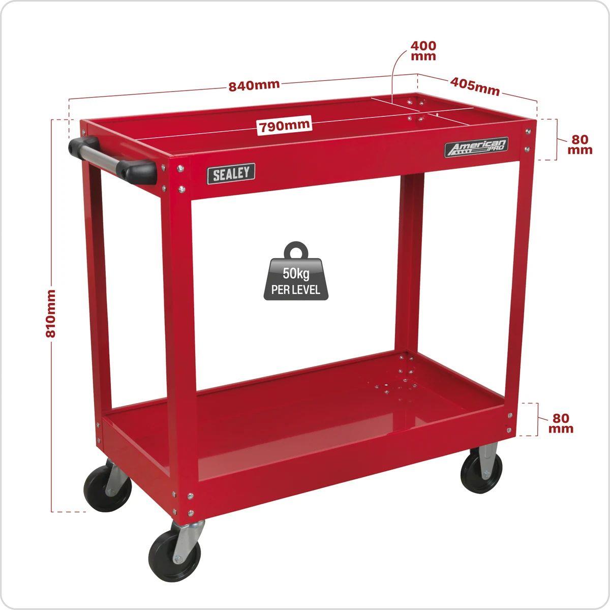 Sealey CX105 American PRO Heavy-Duty Workshop Trolley 2-Level