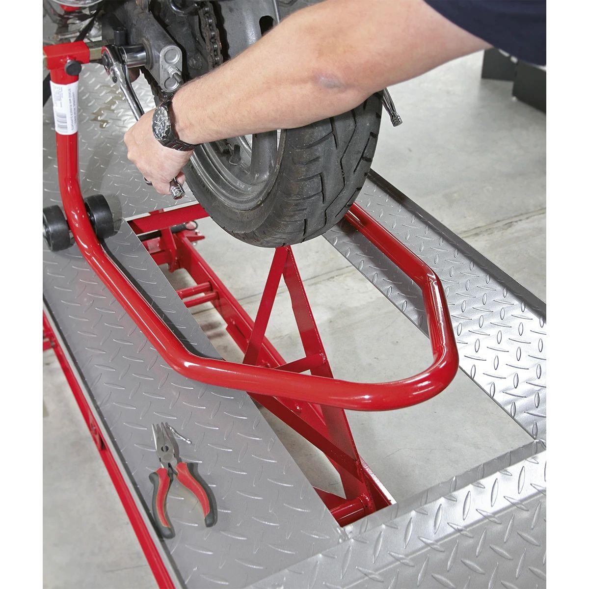 Sealey MC401 Hydraulic Motorcycle Motorbike Lift Ramp 454kg Capacity
