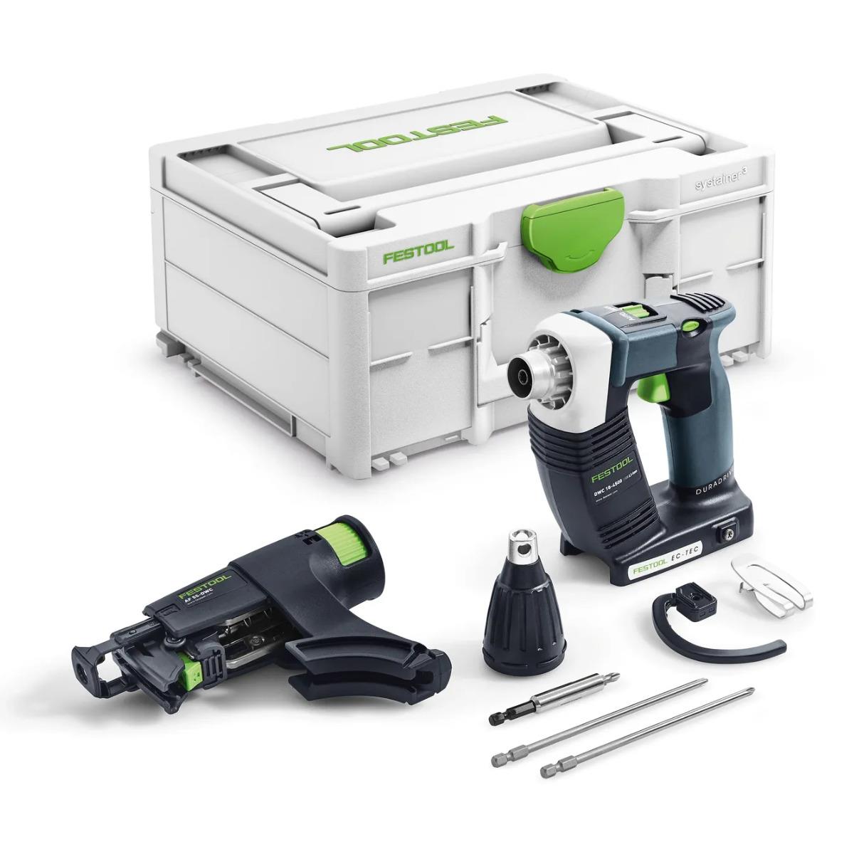 Festool DWC 18-4500-Basic 18V Brushless Construction Screwdriver Body with Magazine Attachment In Systainer - 577229