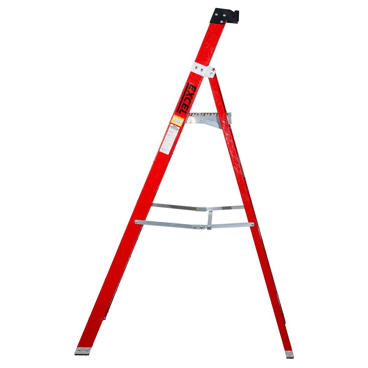 Excel Electricians Fibreglass Platform Step Ladder 6 Tread 2.04m EN131 Item Condition Box Opened Never Used - Collection Only