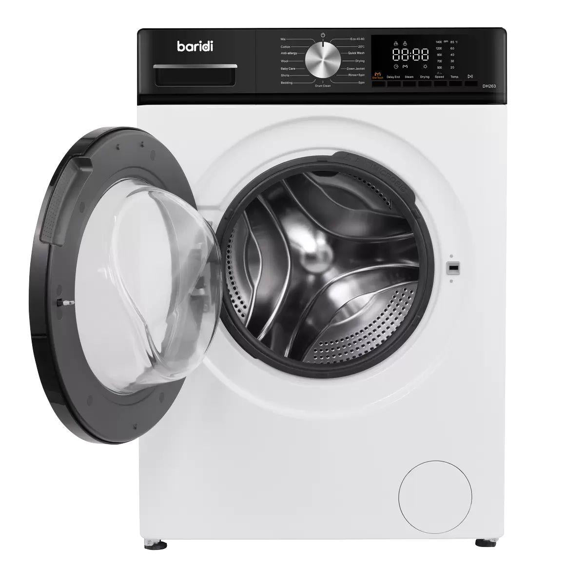 Sealey DH263 Baridi 8/5kg Washer Dryer, Front Loading 1400rpm White 240V