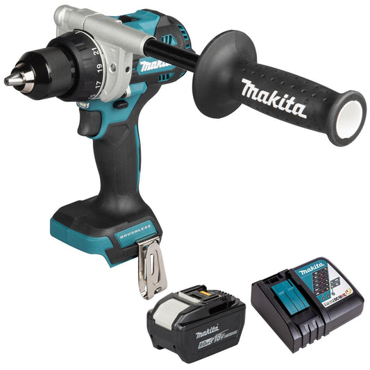 Makita DDF492Z 18V LXT Brushless Driver Drill with 1 x 9.0Ah Battery & Charger