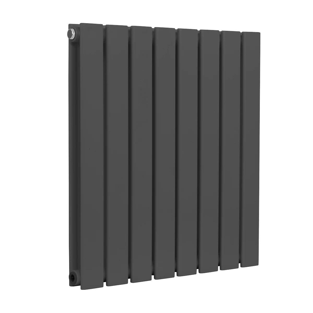 Sealey DH339 Baridi Horizontal Radiator Contemporary Double Flat Panel Design 600 x 560mm Anthracite