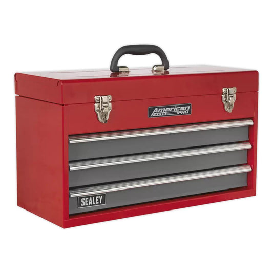 Sealey AP9243BB Tool Chest 3 Drawer Portable with Ball-Bearing Slides