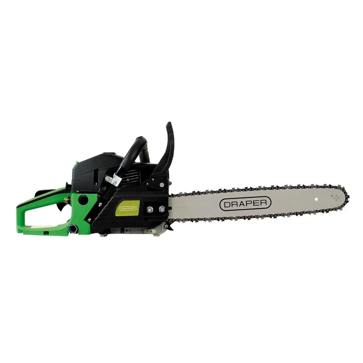 Draper 18DTP06 Petrol Chainsaw 45cc Bar 450mm Bar with Easy Start & Automatic Chain Lubrication 30273