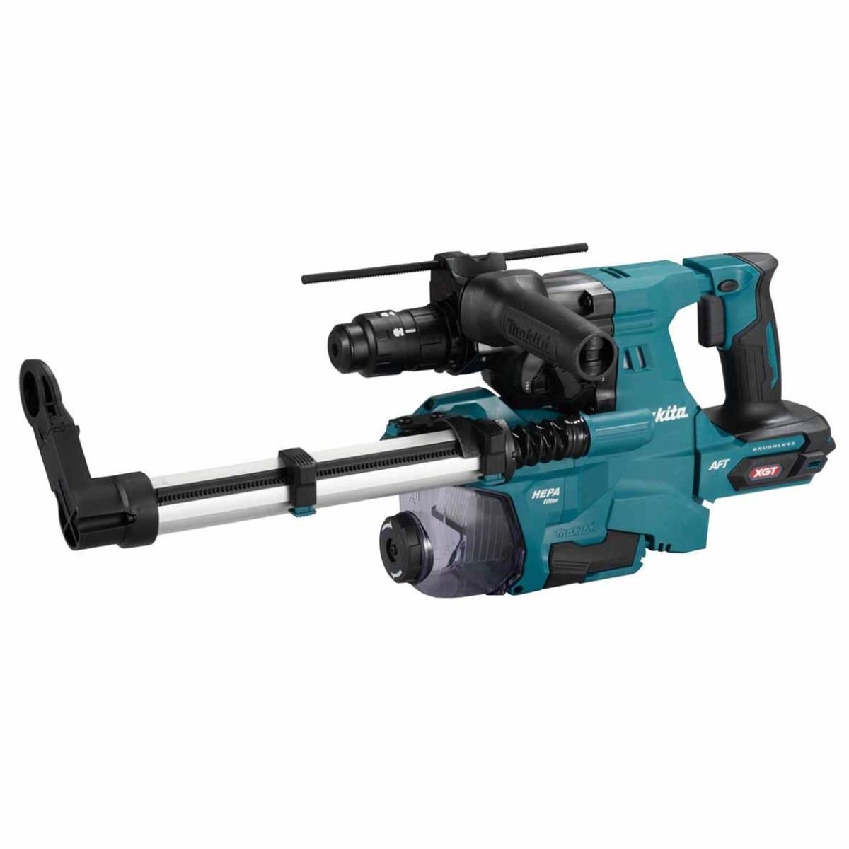 Makita HR012GZ03 40V Max XGT Brushless SDS-Plus Rotary Hammer Drill with 1 x 2.5Ah Battery, Charger Dust Collector & Case