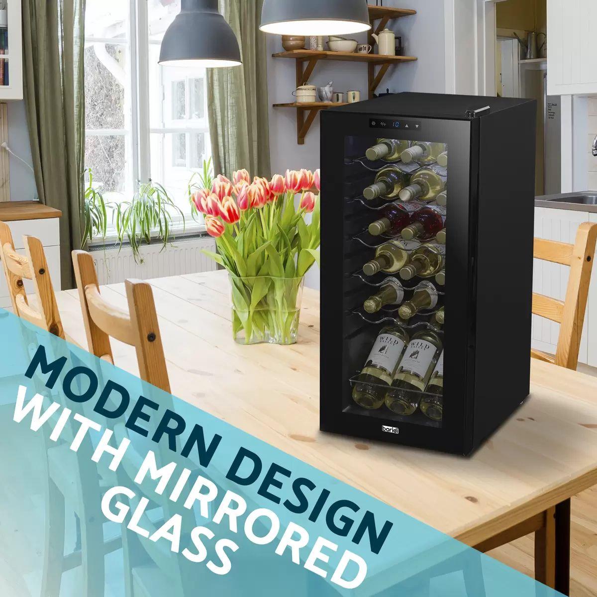 Sealey DH6 Baridi 18 Bottle Fridge & Cooler 50L Black 230V