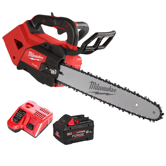 Milwaukee M18FTHCHS35-0 18V FUEL Brushless 35cm Top Handle Chainsaw With 1 x 8.0Ah Battery & Charger