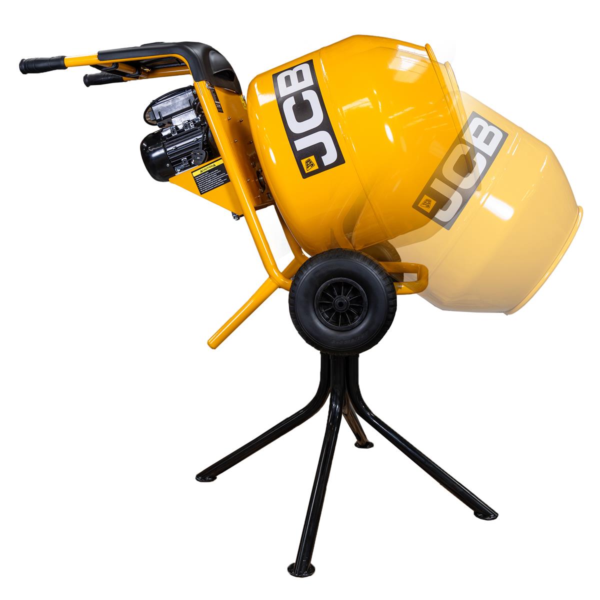 JCB CM150E-110 134L Seam Welded Tip Up Cement Mixer 550W Electric Motor 110V