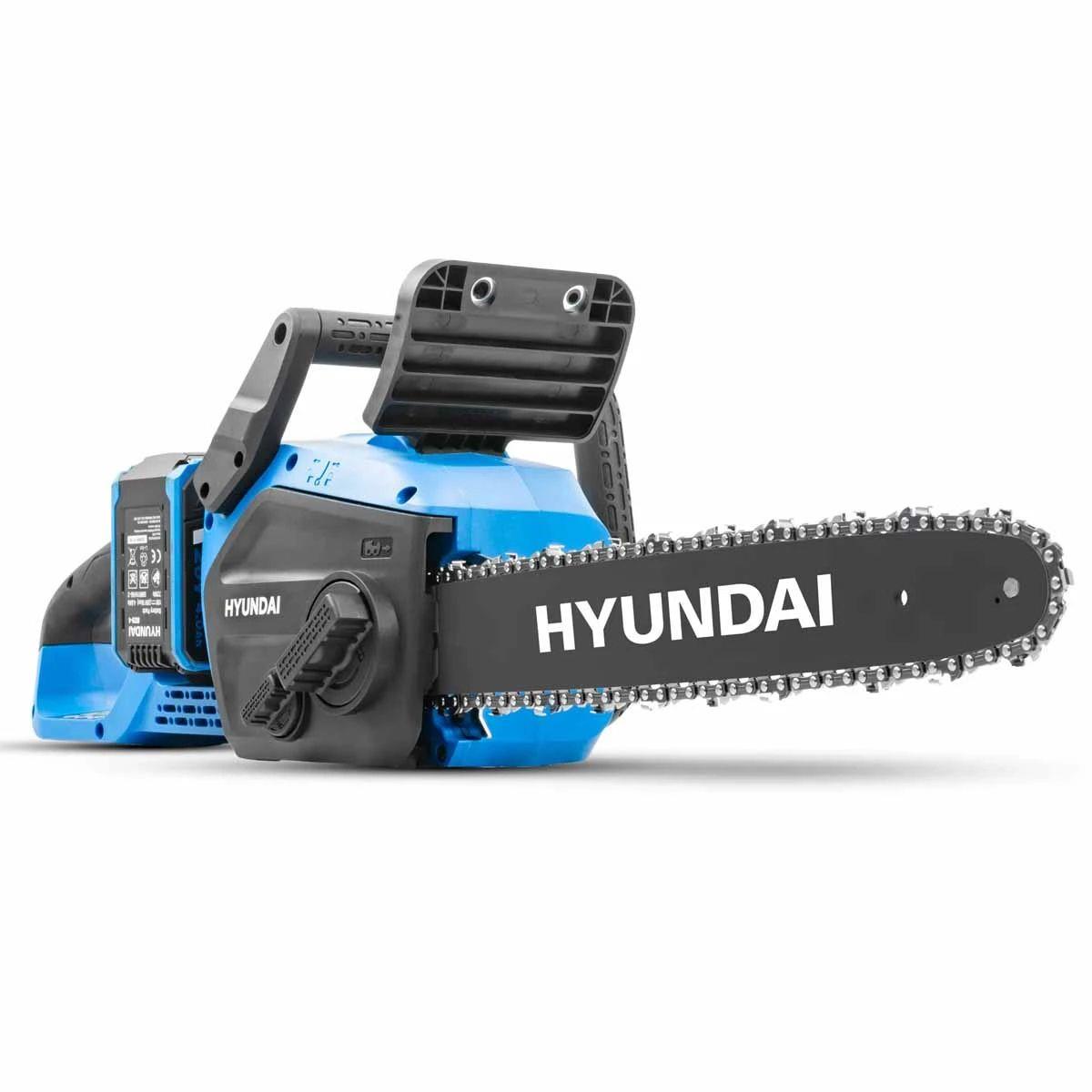 Hyundai HY40CCS350 2 x 20V 4Ah Brushless Cordless Chainsaw 350mm with 2 x 4.0Ah Batteries and Charger