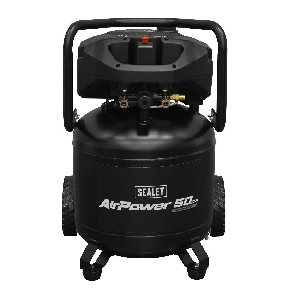 Sealey SAC50V 50L Oil Free Belt Drive Vertical Compressor 2hp & 230V/13A