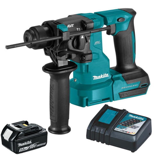 Makita DHR183Z 18V SDS+ Brushless Rotary Hammer Drill With 1 x 5.0Ah Battery & Charger