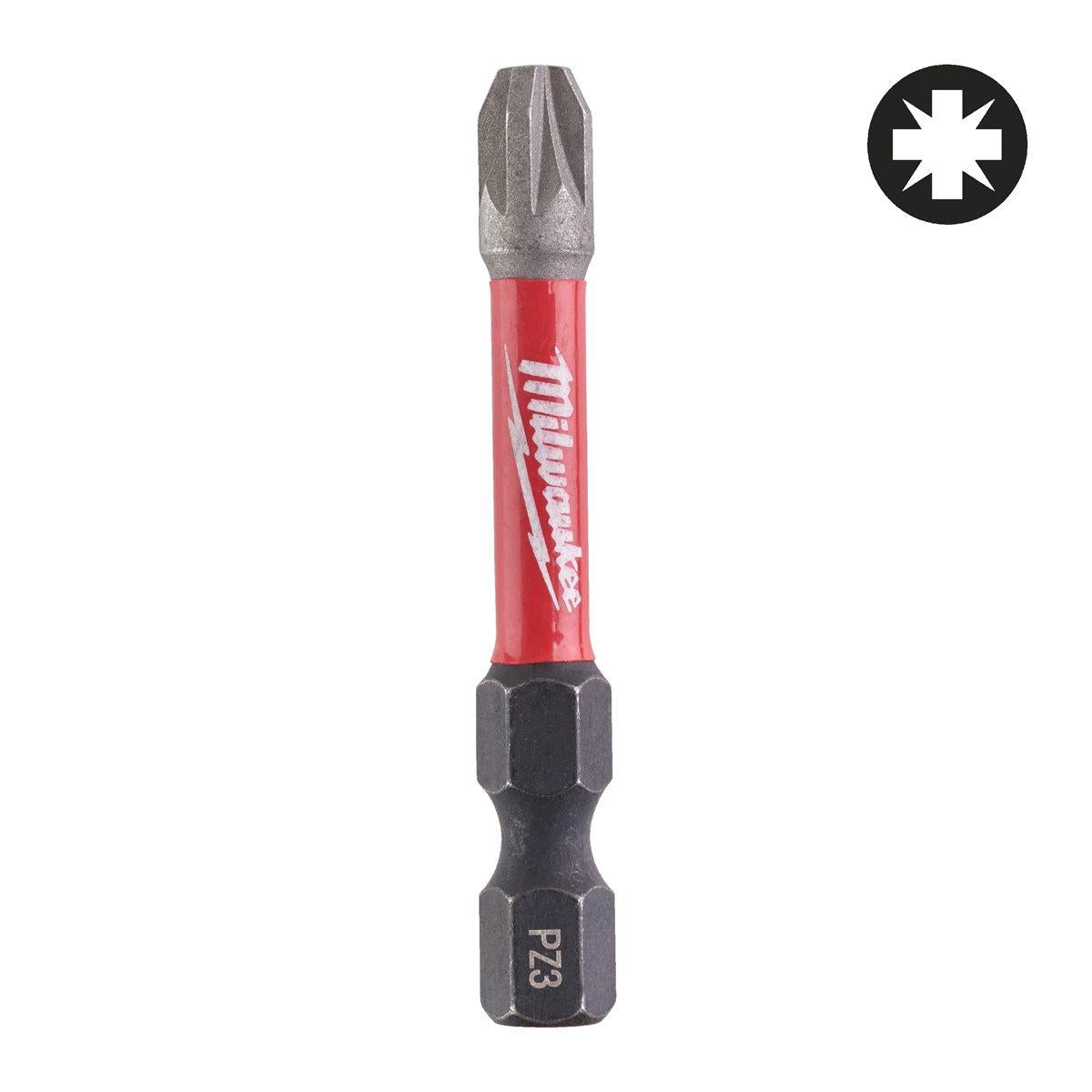 Milwaukee Shockwave Impact Duty PZ3 x 50mm Screwdriver Bit 4932430870