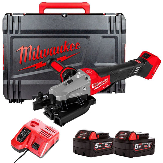 Milwaukee M18FRBCO32-0X 18V M18 FUEL Rebar Cutter with 2 x 5.0Ah Battery Charger & Case