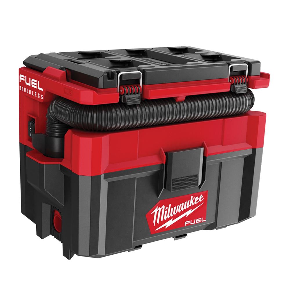 Milwaukee M18FPOVCL-0 18V Fuel Brushless Packout L-Class Wet & Dry Vacuum with 1 x 5.0Ah Battery & Charger