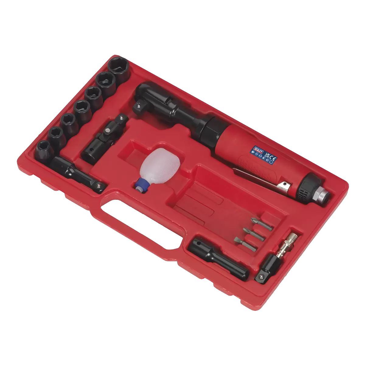 Sealey GSA21KIT Air Ratchet Wrench Kit 1/2inSq Drive