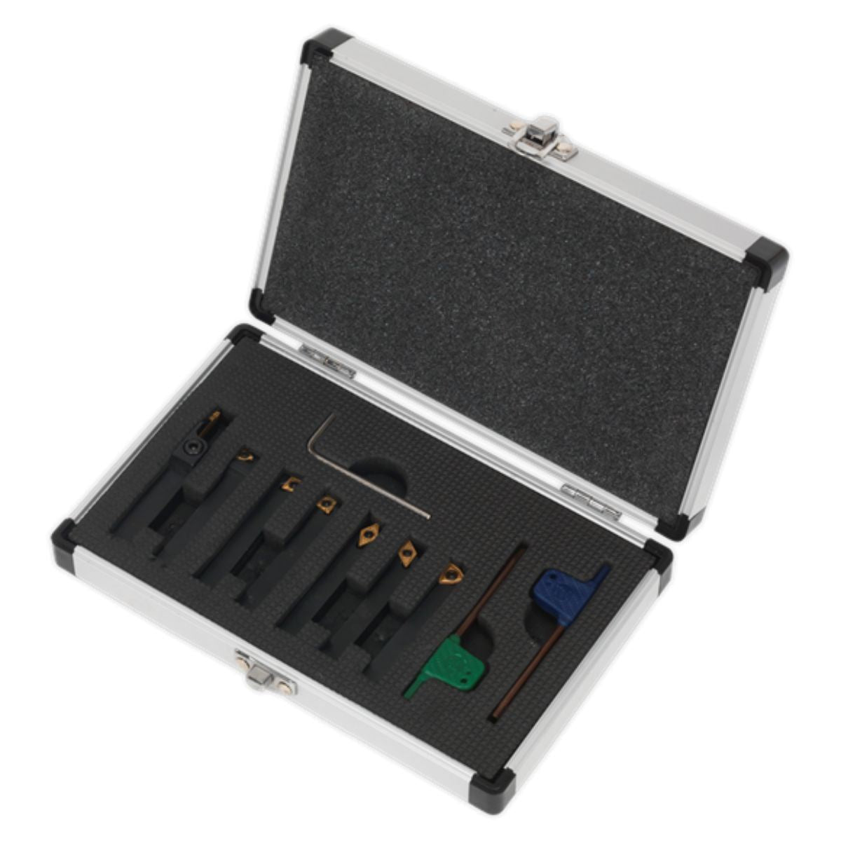 Sealey SM3025CS6 10mm Indexable Lathe Turning Tool 7pc Set