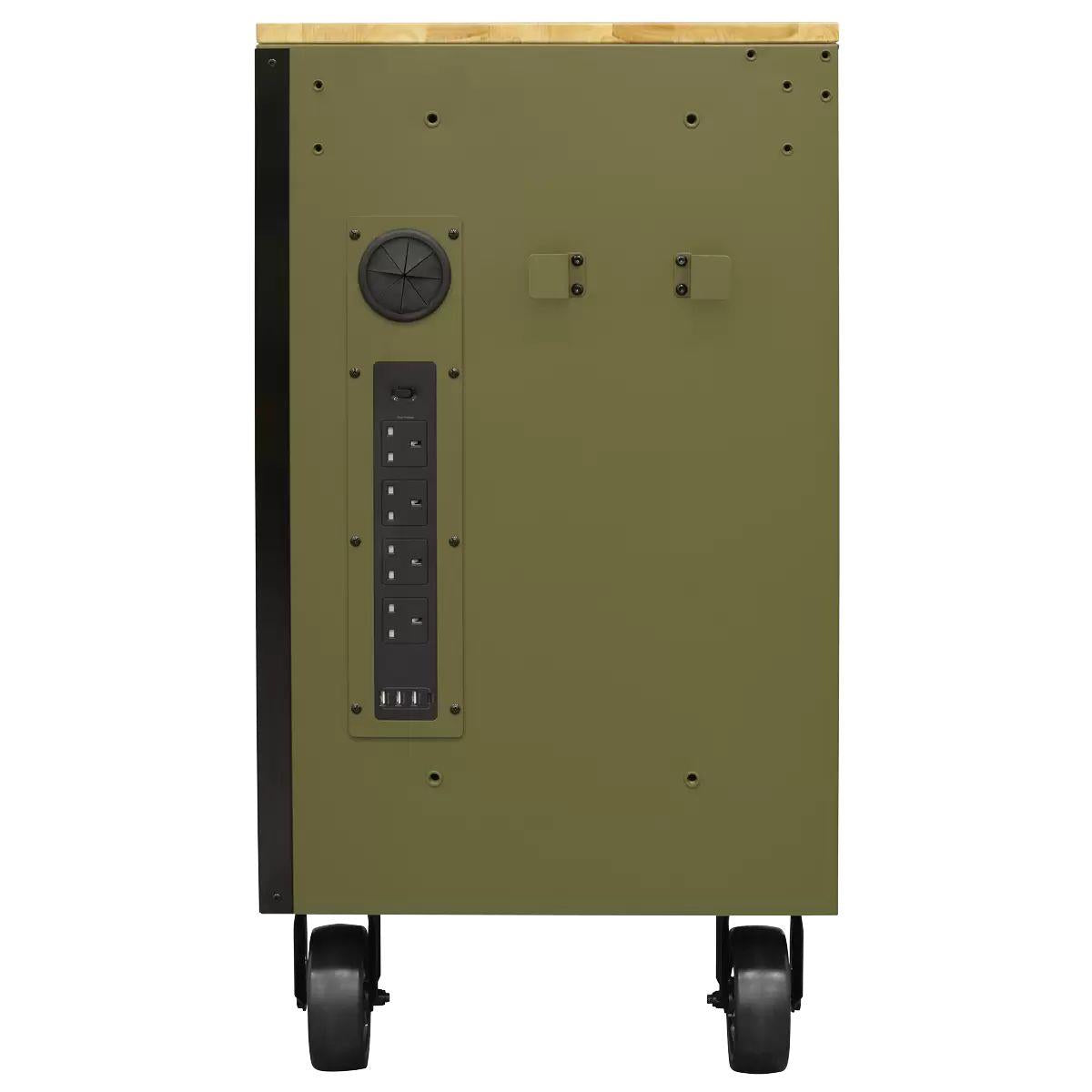 Sealey AP5210KBE Superline PRO Mobile Trolley with Wooden Worktop & Power Bar 10 Drawer 1320mm