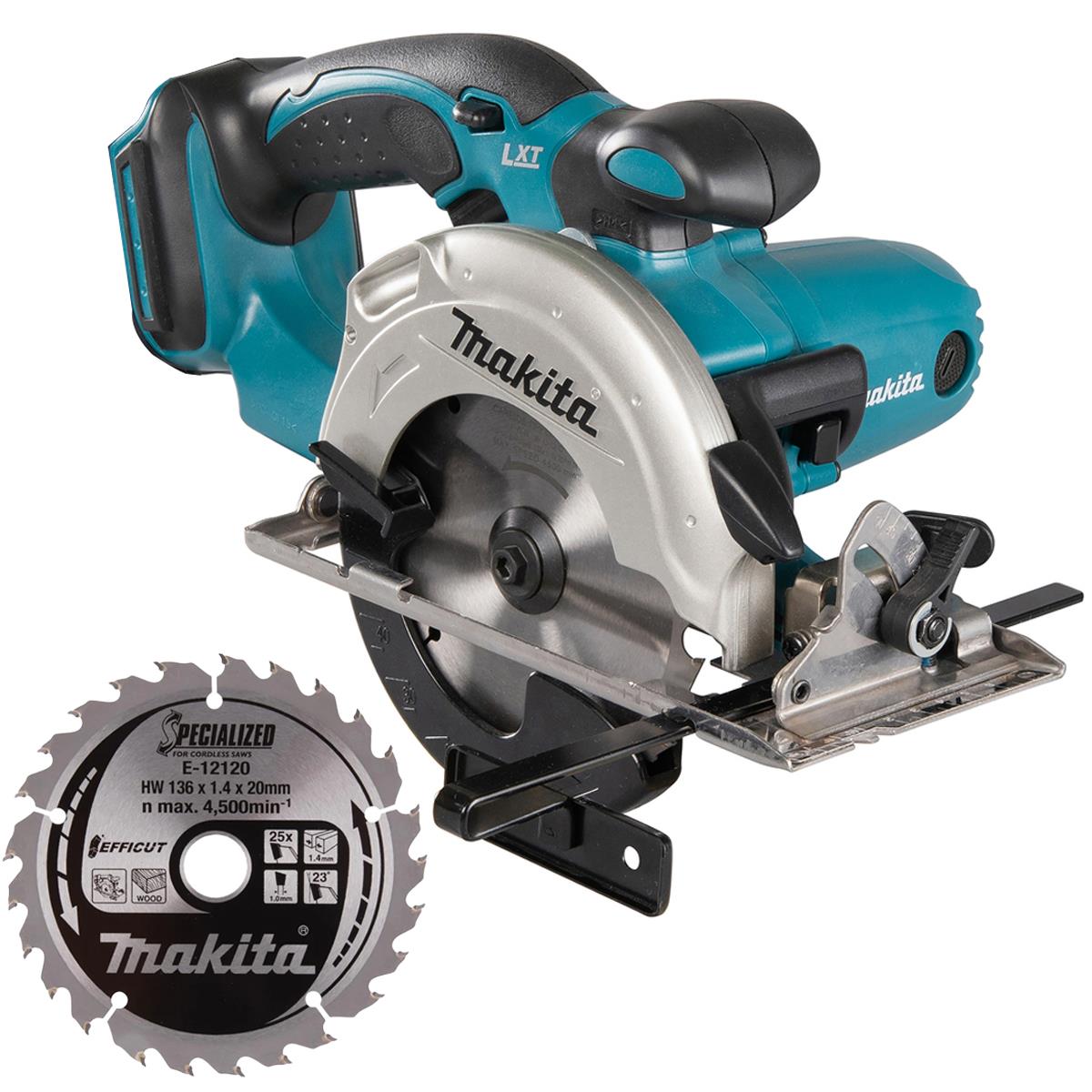 Makita DSS501Z 18V LXT 136mm Circular Saw with 25T TCT Blade