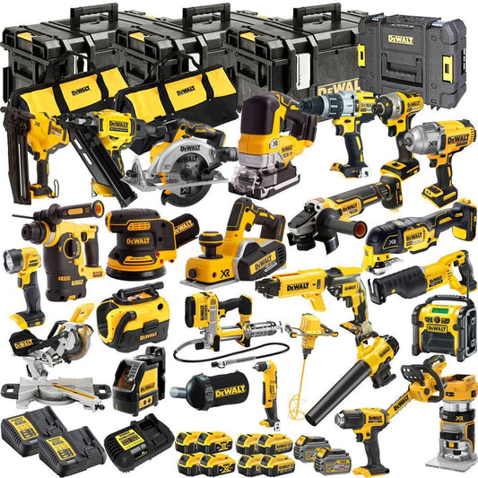 Dewalt DCKT4T26P 18V XR 26 Piece Power Tool Kit with 10 x Battery Charger & TStak Tool Storage