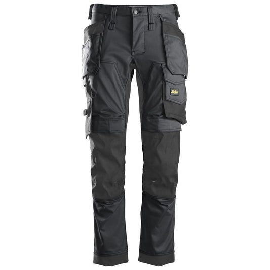 Snickers 6241-96 AllroundWork Stretch Work Trousers with Holster Pockets Steel Grey W33" L30" 62415804096