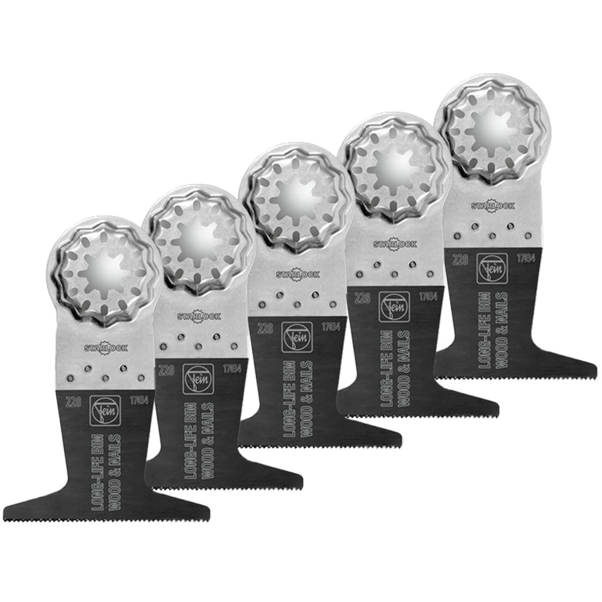 Fein 65mm STARLOCK E-Cut Long-Life BIM Saw Blade 63502228230 Pack of 5