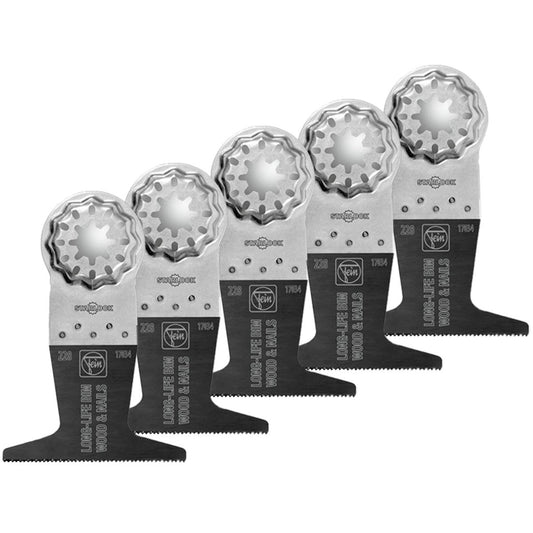 Fein 65mm STARLOCK E-Cut Long-Life BIM Saw Blade 63502228230 Pack of 5