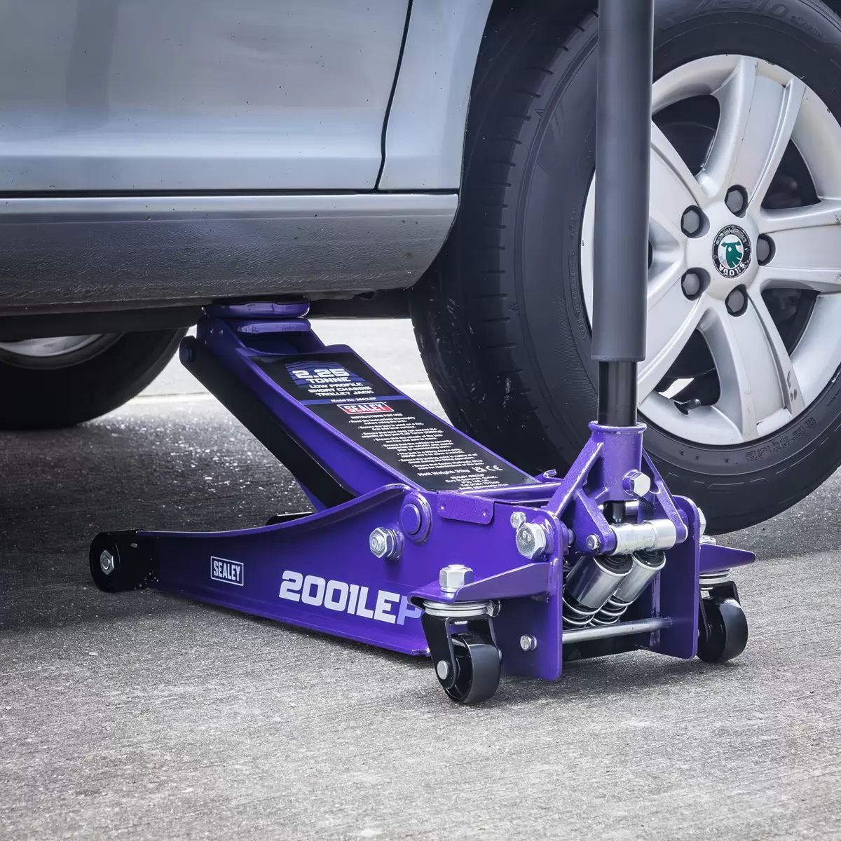 Sealey 2001LEP Low Profile Trolley Jack with Rocket Lift 2.25 Tonne Purple