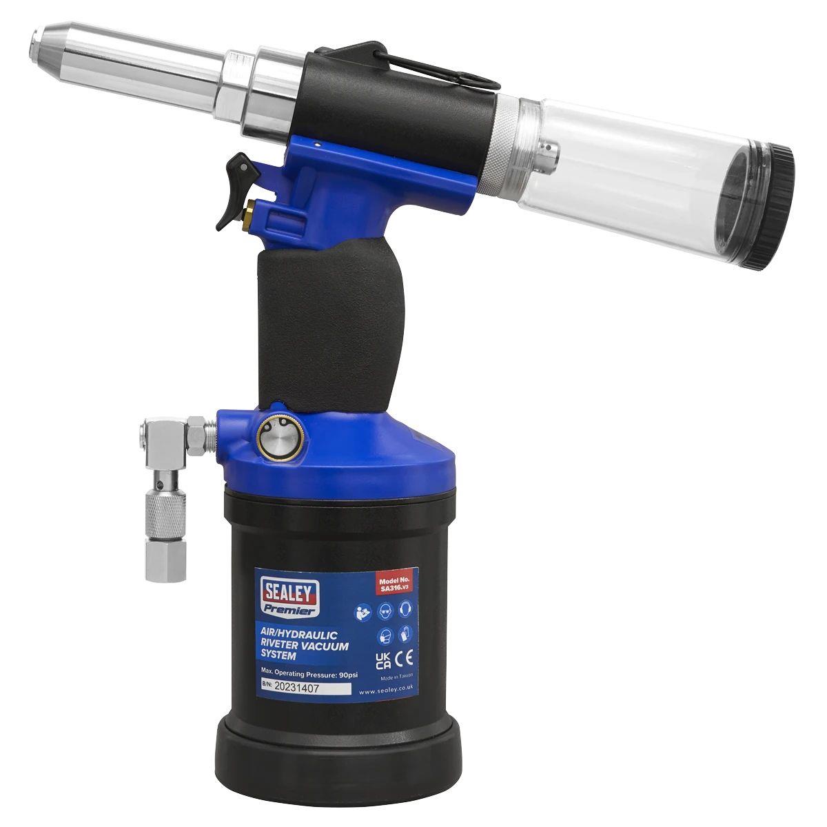 Sealey SA316 Air/Hydraulic Riveter Heavy-Duty Vacuum System