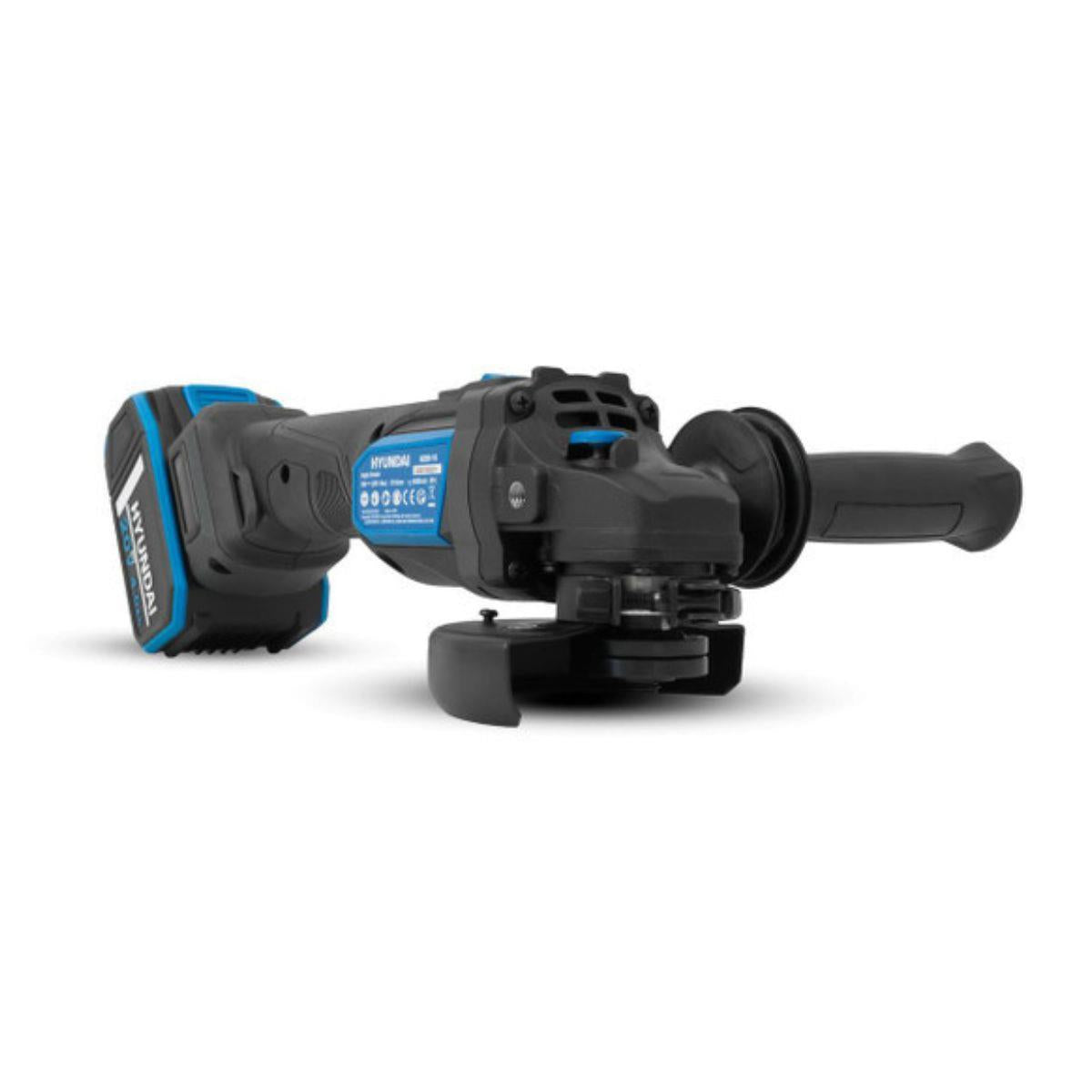 Hyundai S02-FTB 20V Hammer Drill and Angle Grinder 115mm Brushless Kit 2.0Ah/4.0Ah Li-ion Battery & 2A Charger